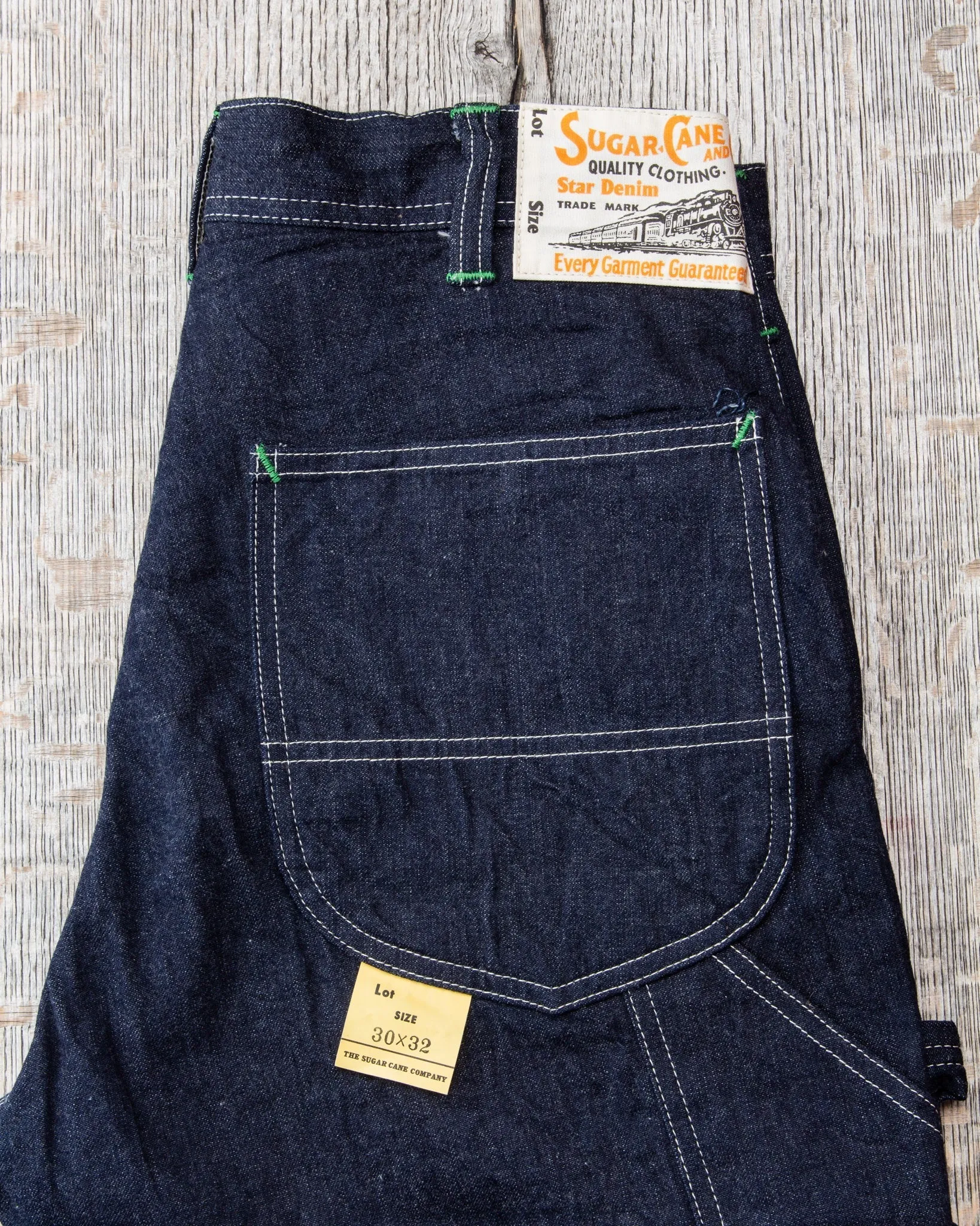Sugar Cane & Co. 11oz. Blue Denim Work Pants SC41822