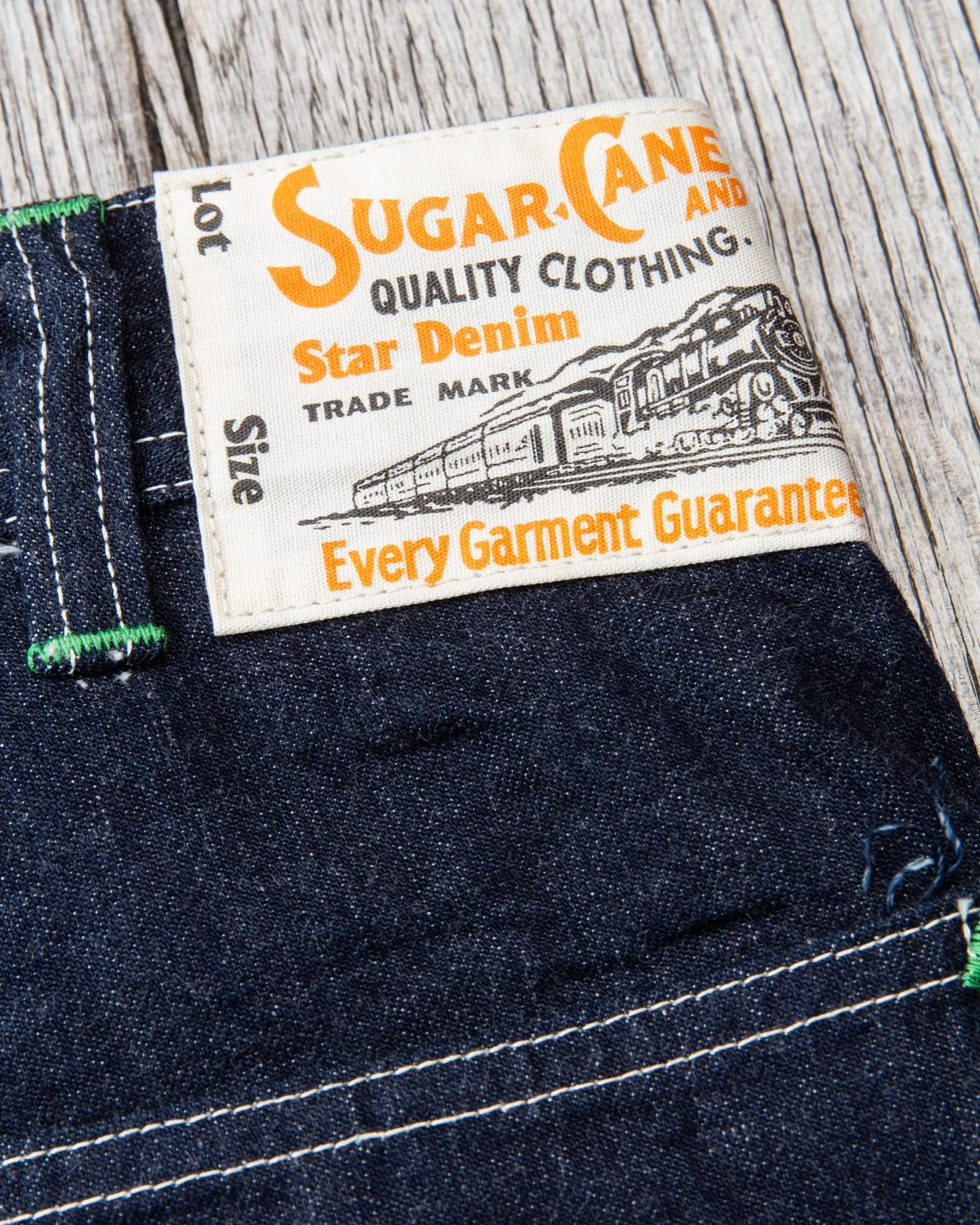 Sugar Cane & Co. 11oz. Blue Denim Work Pants SC41822