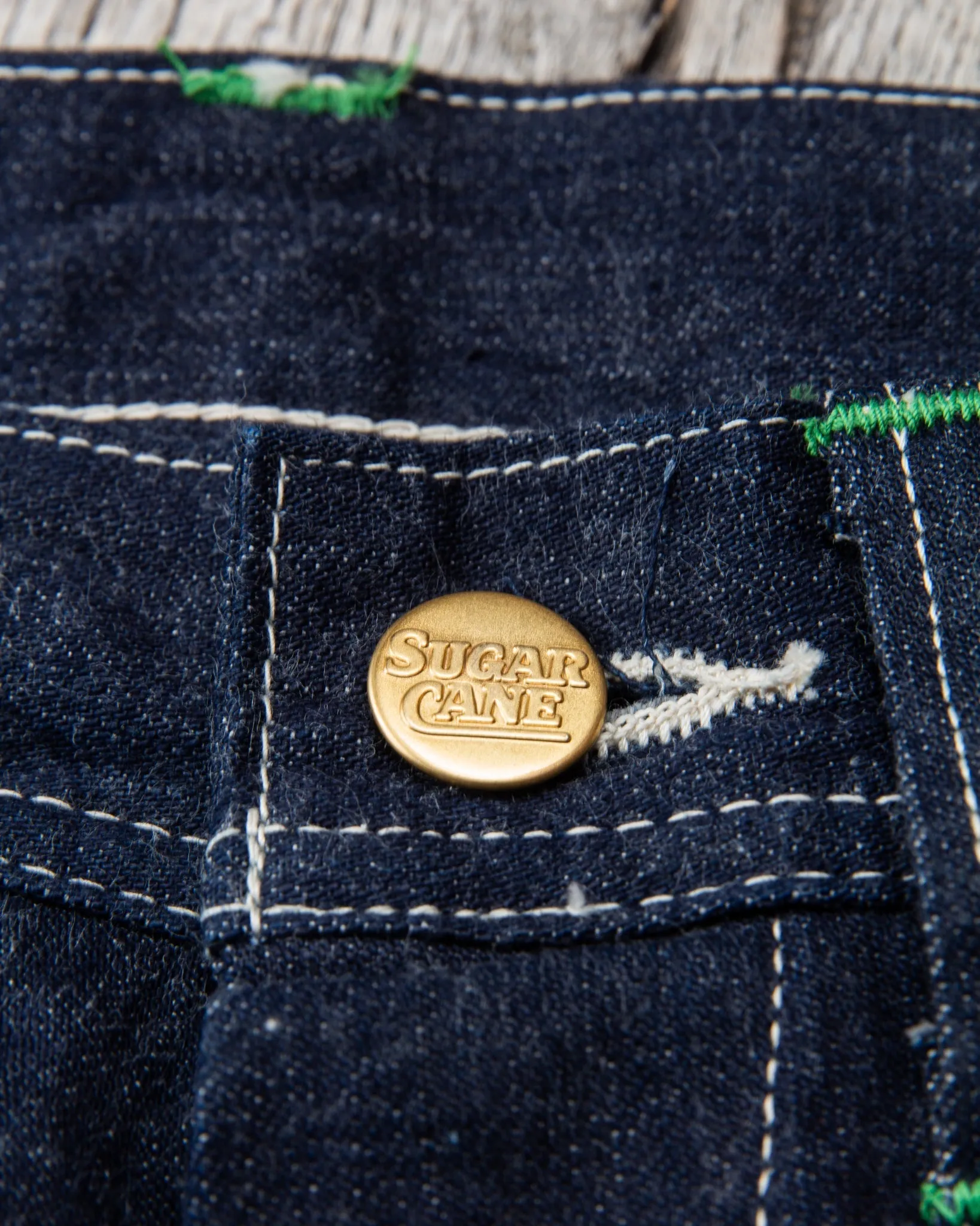Sugar Cane & Co. 11oz. Blue Denim Work Pants SC41822