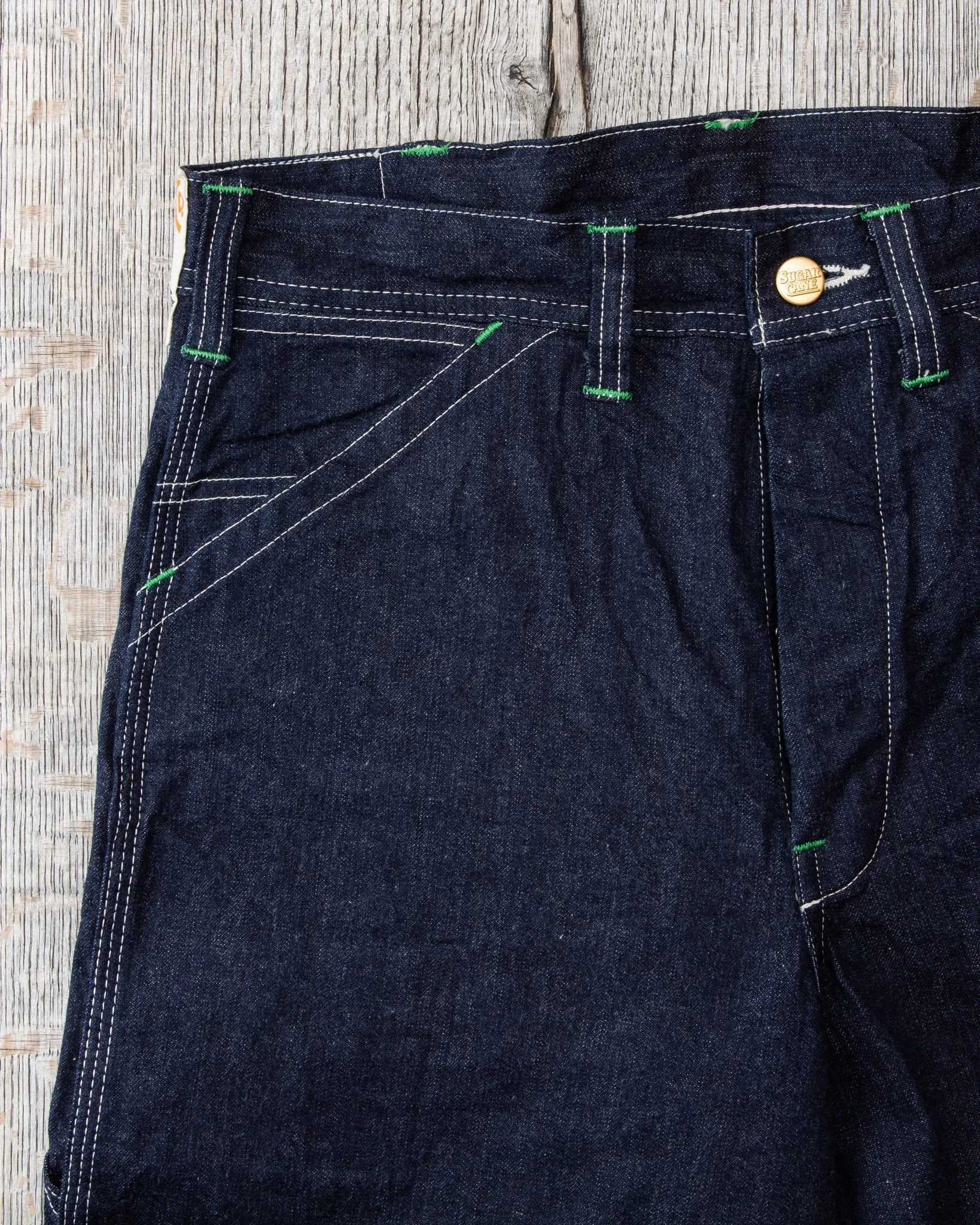Sugar Cane & Co. 11oz. Blue Denim Work Pants SC41822