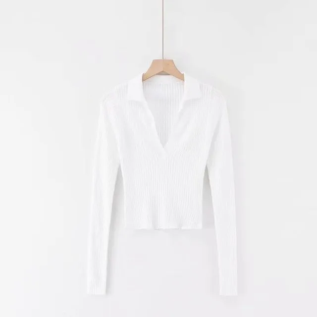 Summer ladies polo shirt women shorts short sleeve white solid cropped polo shirts mujer streetwear