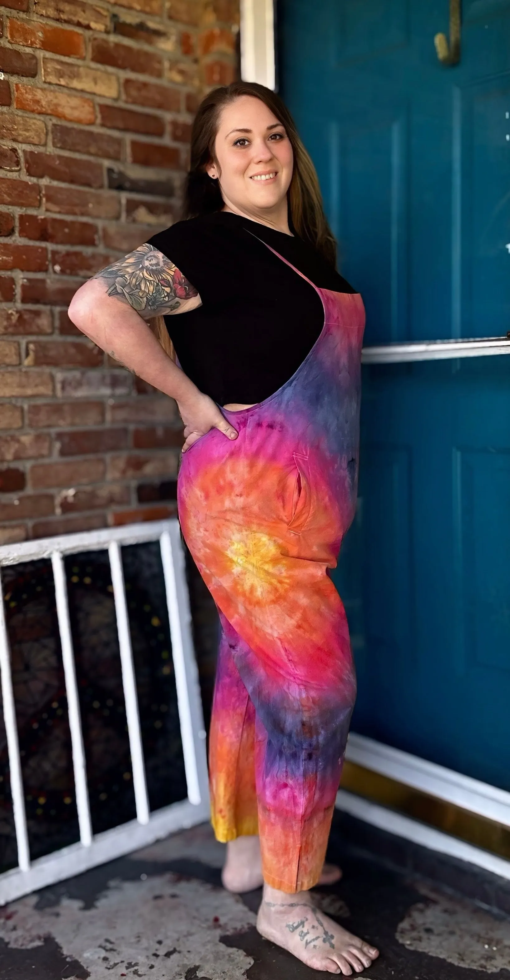 Sunset Cotton Bib Overalls