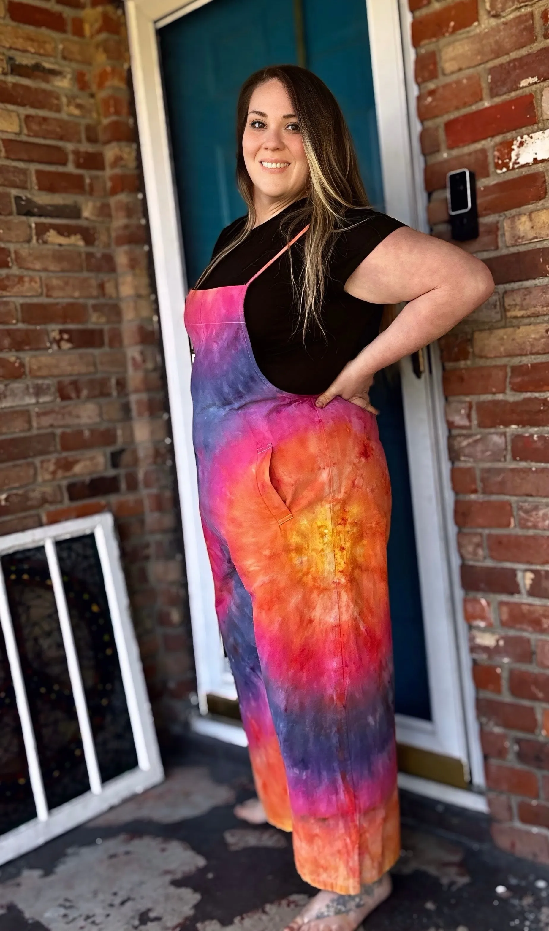 Sunset Cotton Bib Overalls