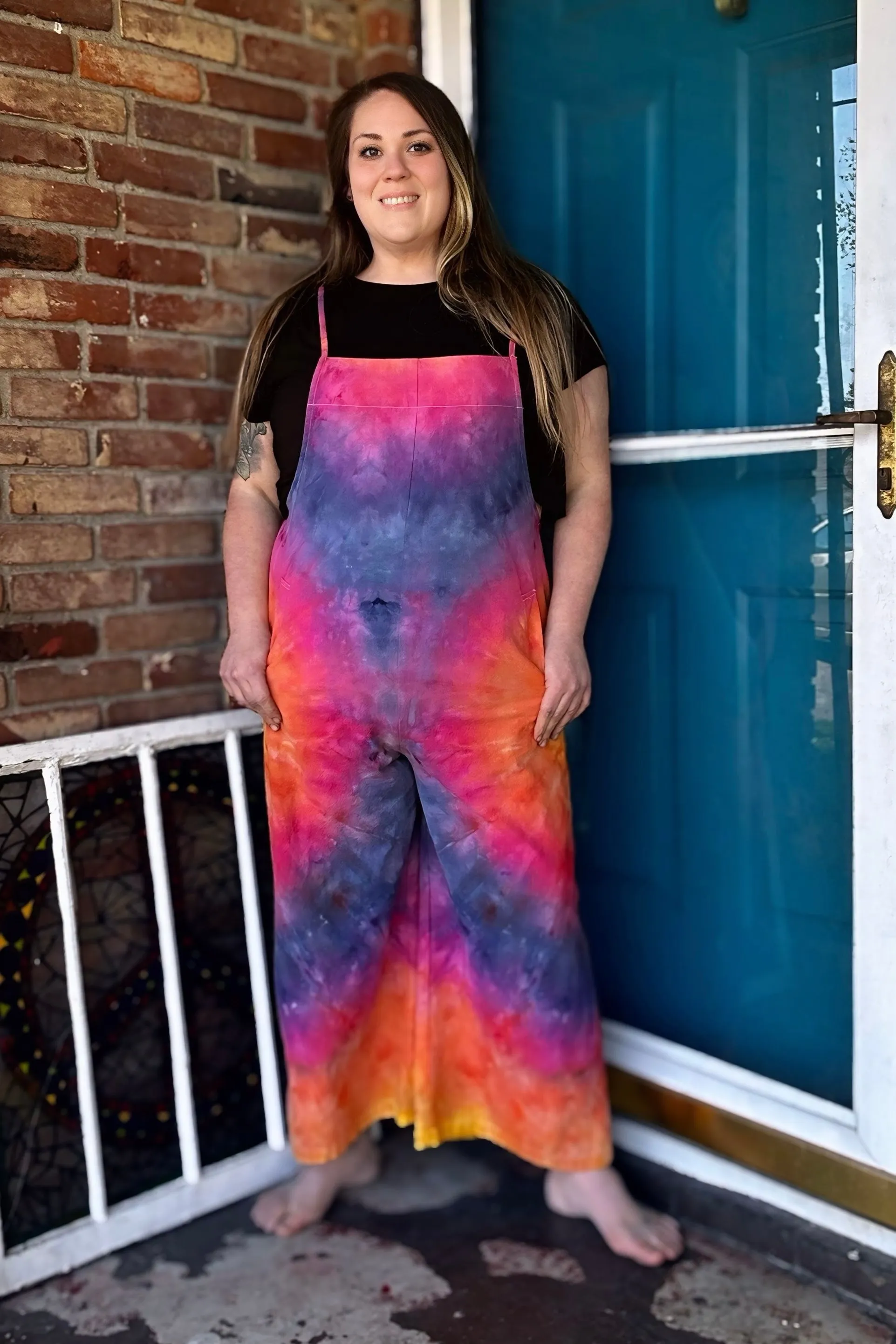 Sunset Cotton Bib Overalls