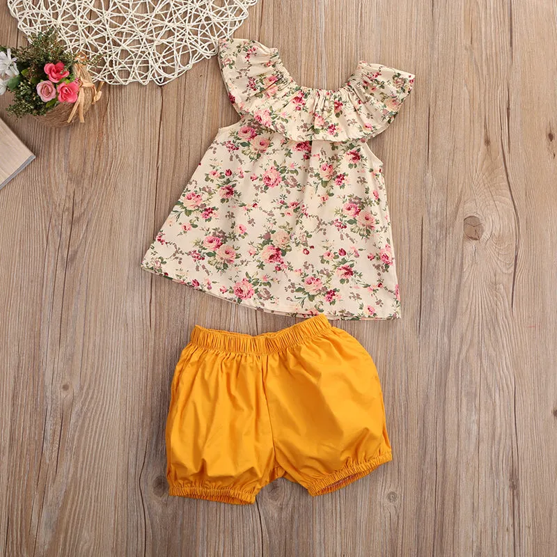 Sweet Darling Floral Top Shorts