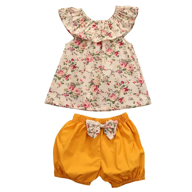 Sweet Darling Floral Top Shorts