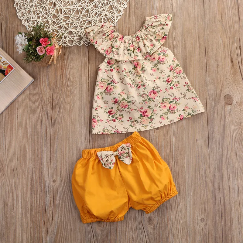 Sweet Darling Floral Top Shorts