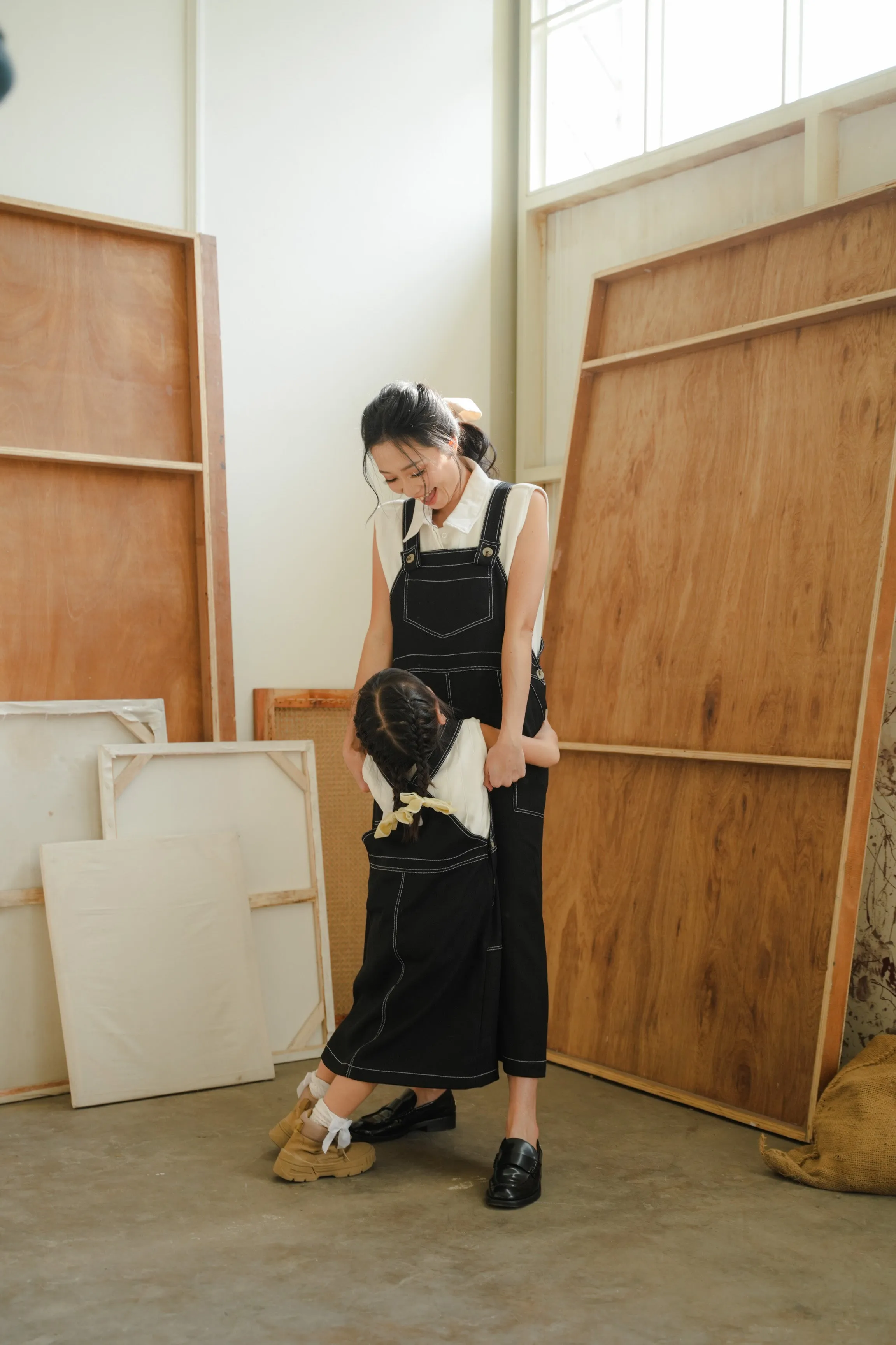 TADAO OVERALL IN DEEP BLACK