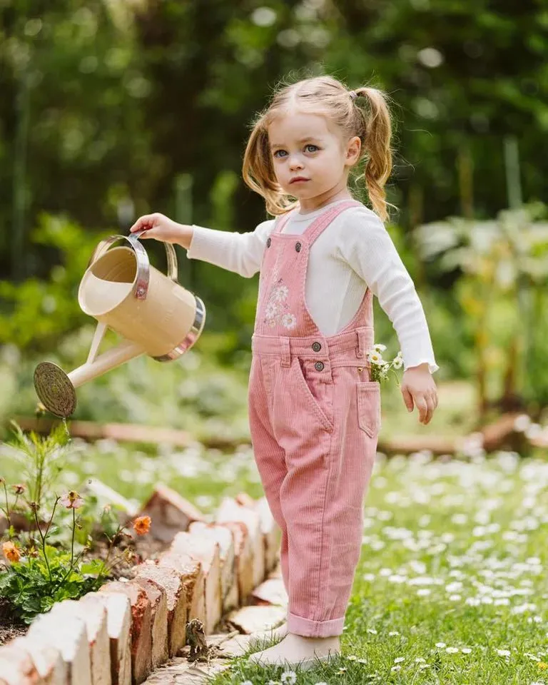 Thea Embroidered Cord Overalls