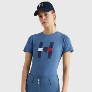 Tommy Hilfiger horse print t-shirt in blue coast