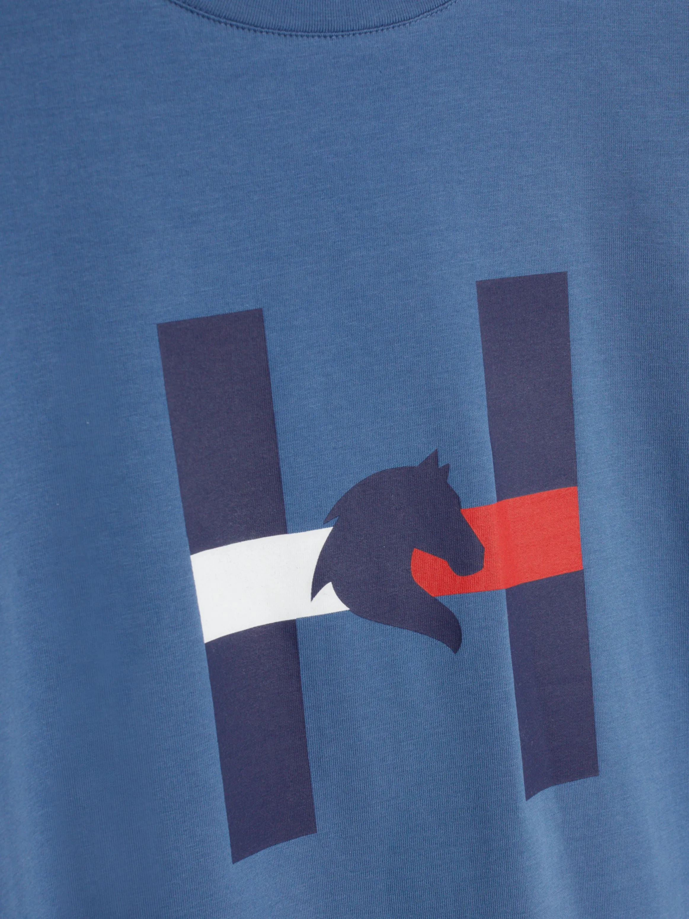 Tommy Hilfiger horse print t-shirt in blue coast
