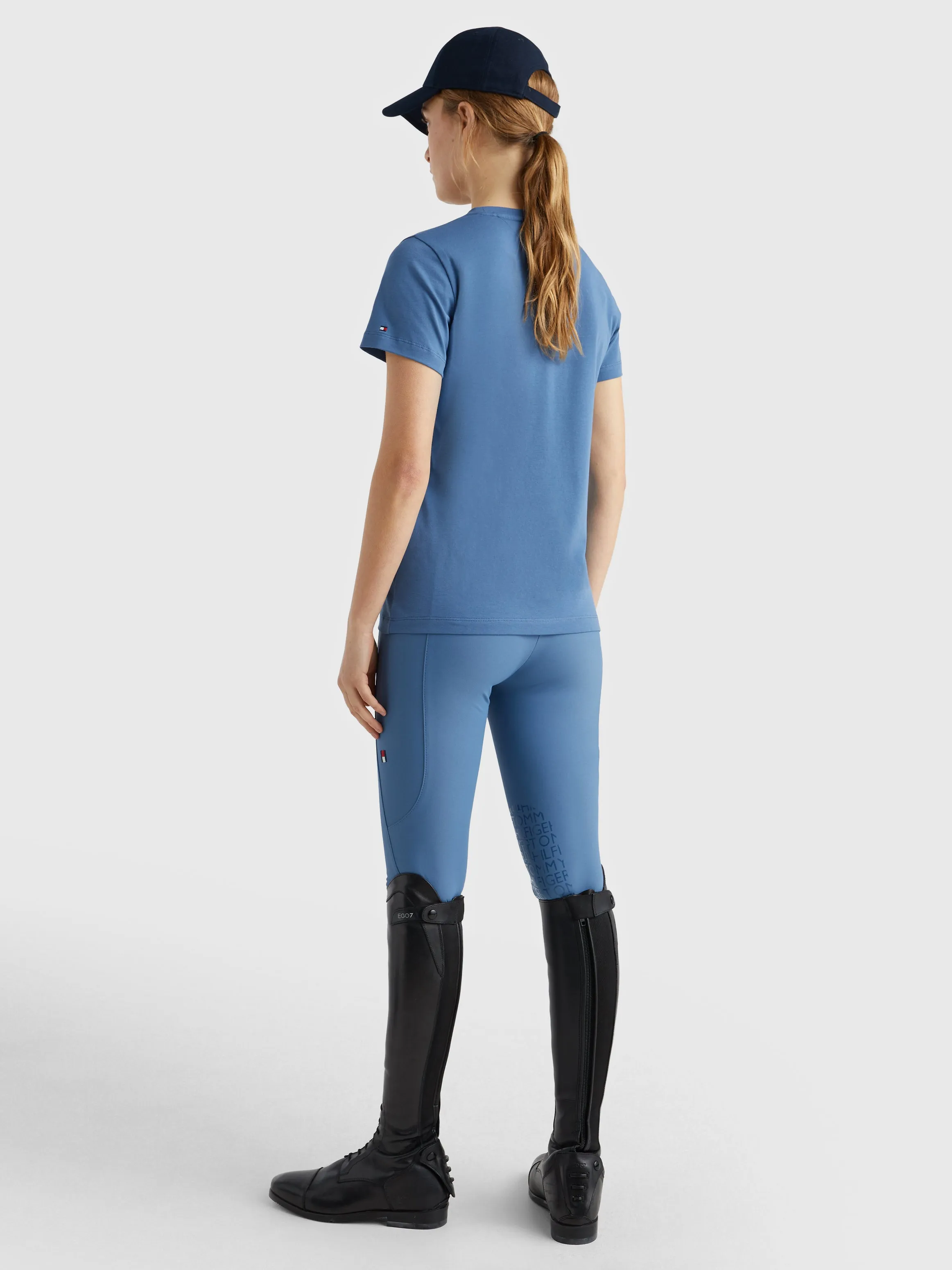 Tommy Hilfiger horse print t-shirt in blue coast