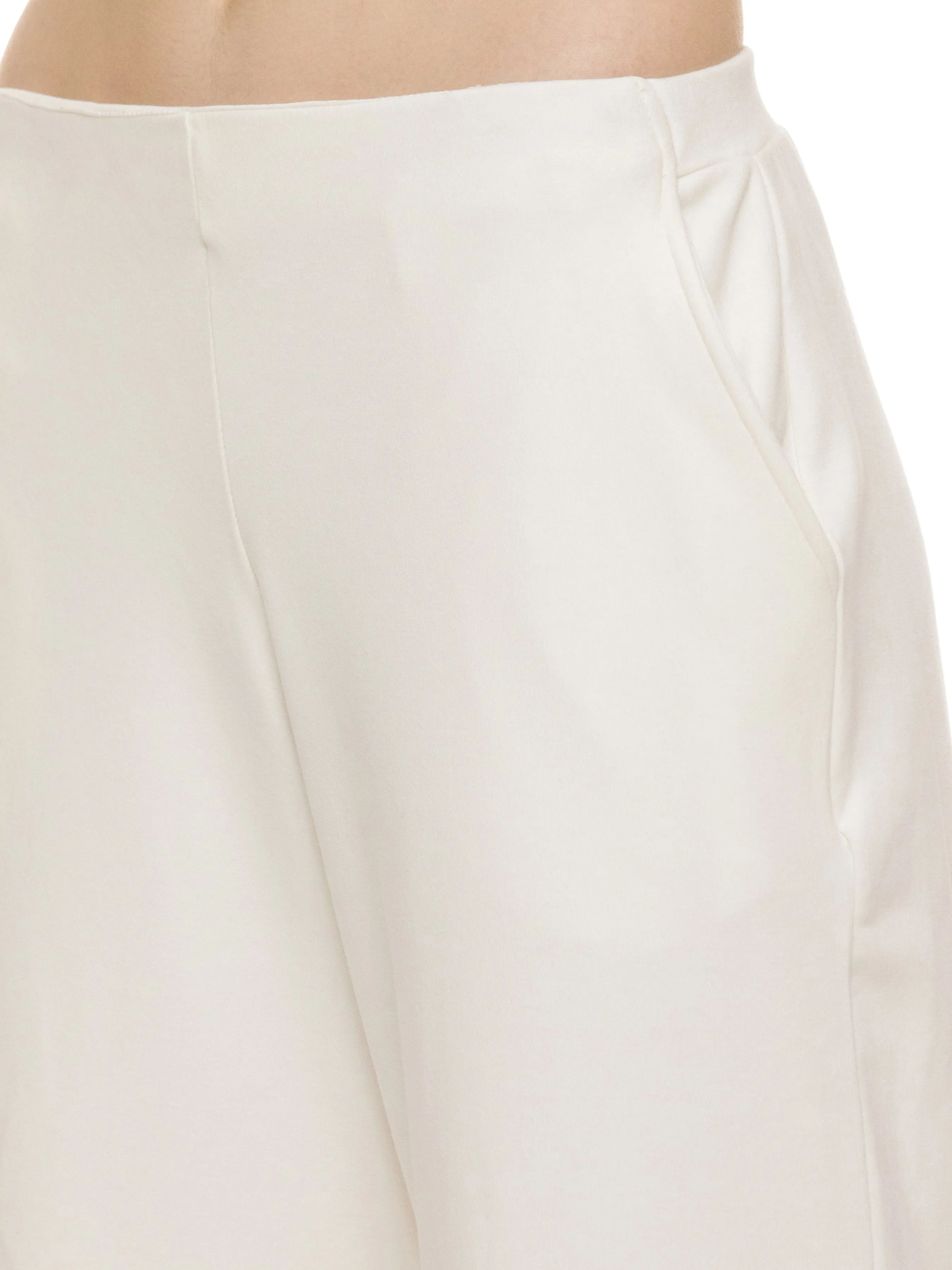 TOP STITCHED JERSY CULOTTES