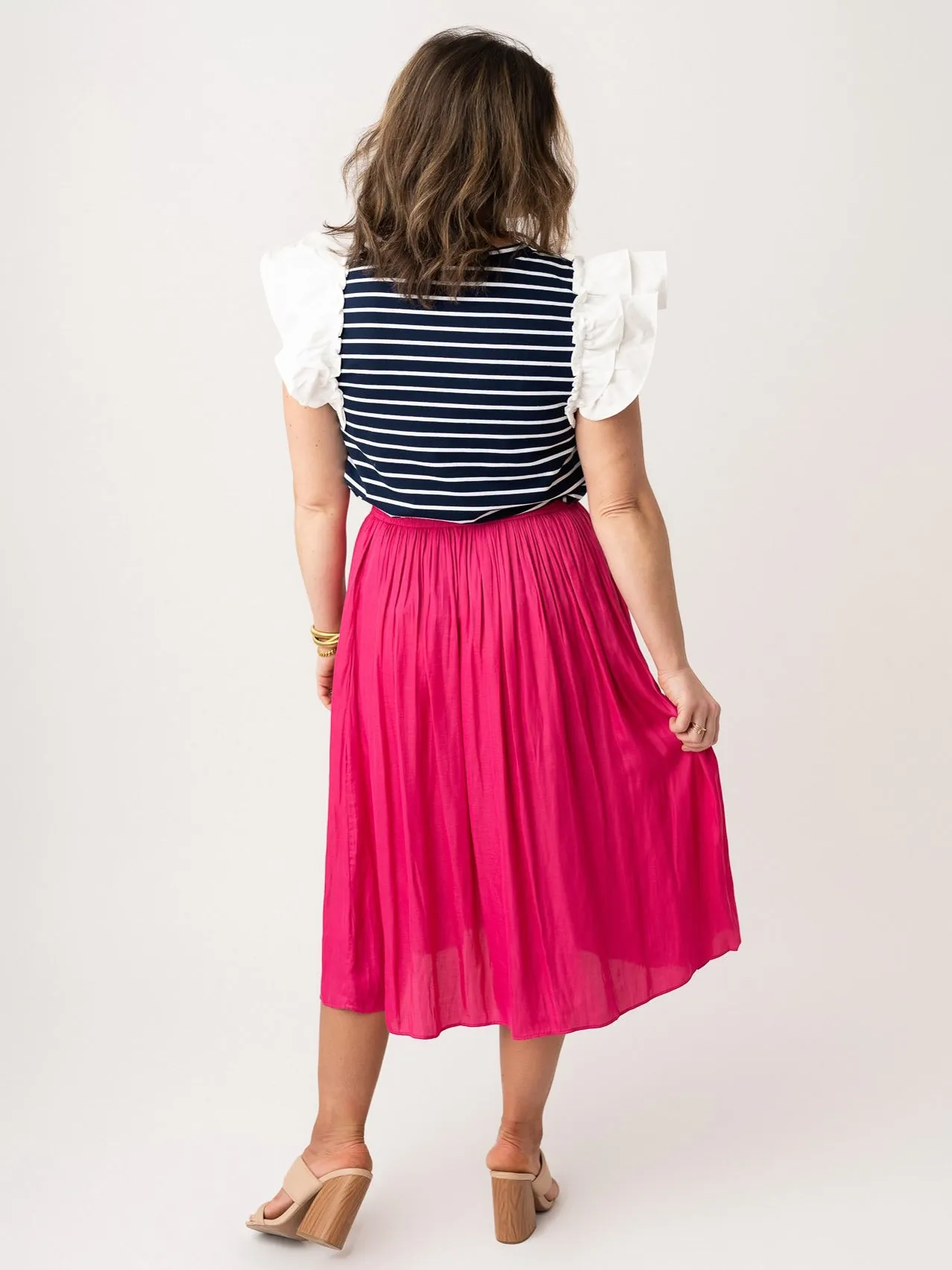 Twirl on Me Elastic Waist Skirt