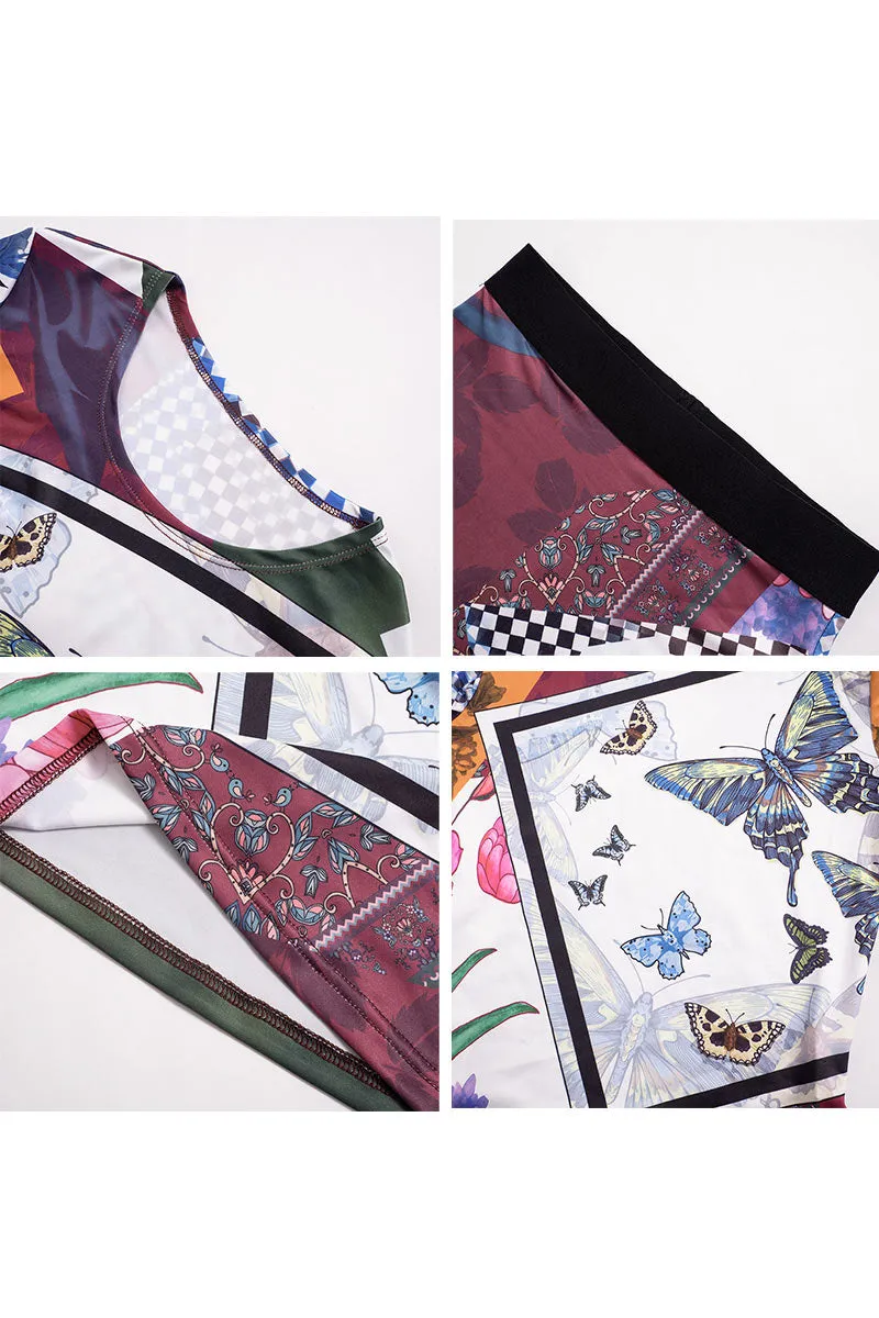UI868 Multicolor Top and Pants Set
