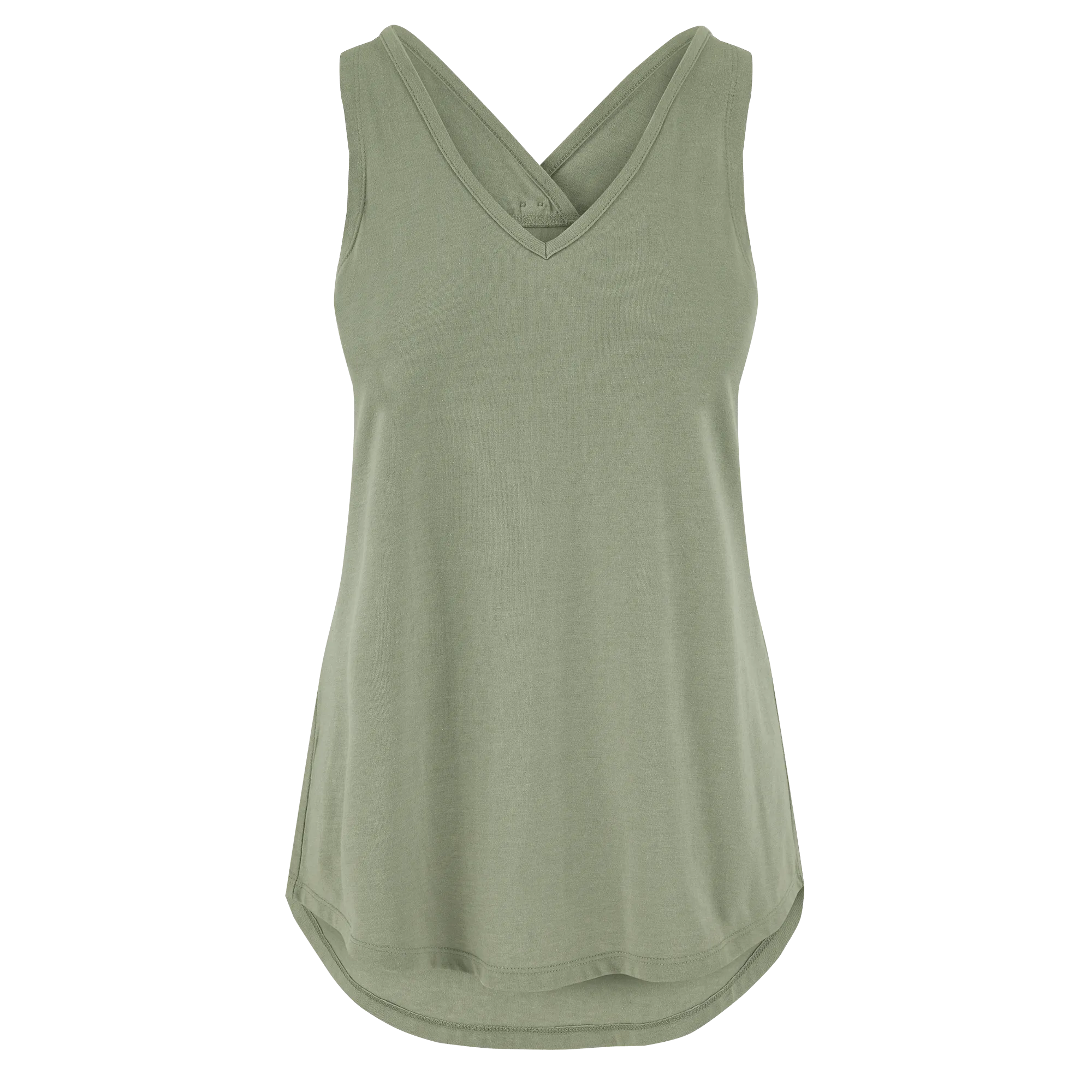 Varuna V-Neck Tank Top - Thyme