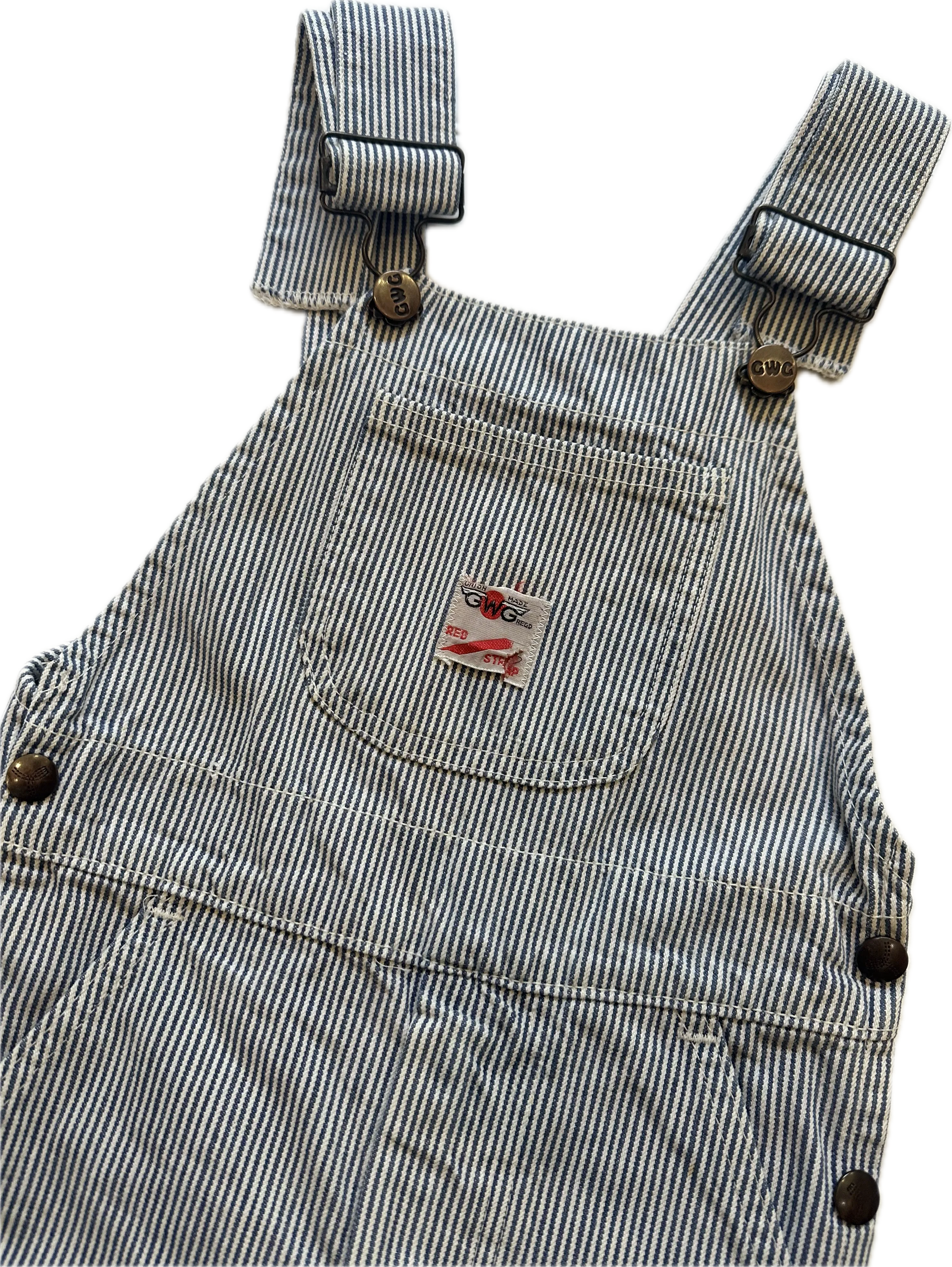 Vintage GWC striped overalls (4-5yrs)