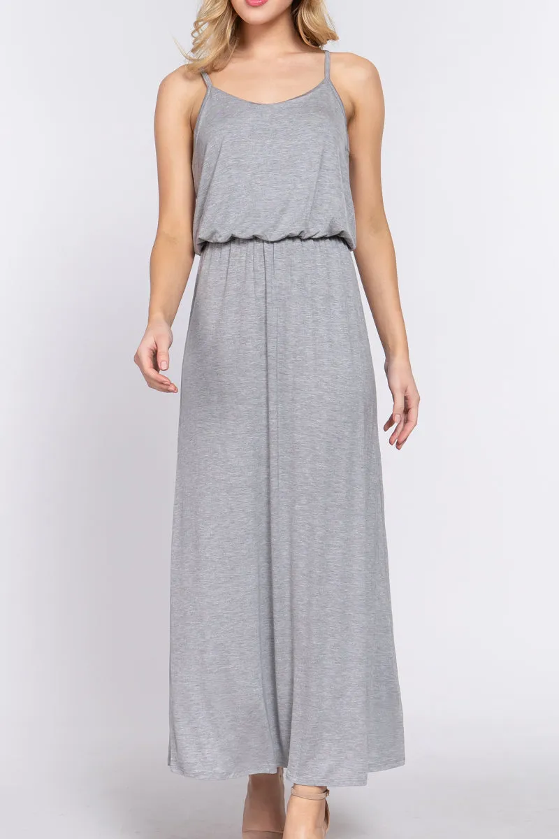 WAIST ELASTIC MIDI CAMI KNIT DRESS ZD13448C28 $10 Each