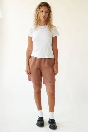 Washed Linen Short