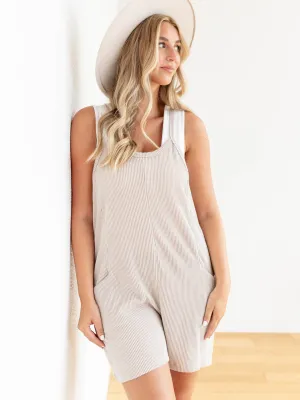 Wave Rib Strappy Romper