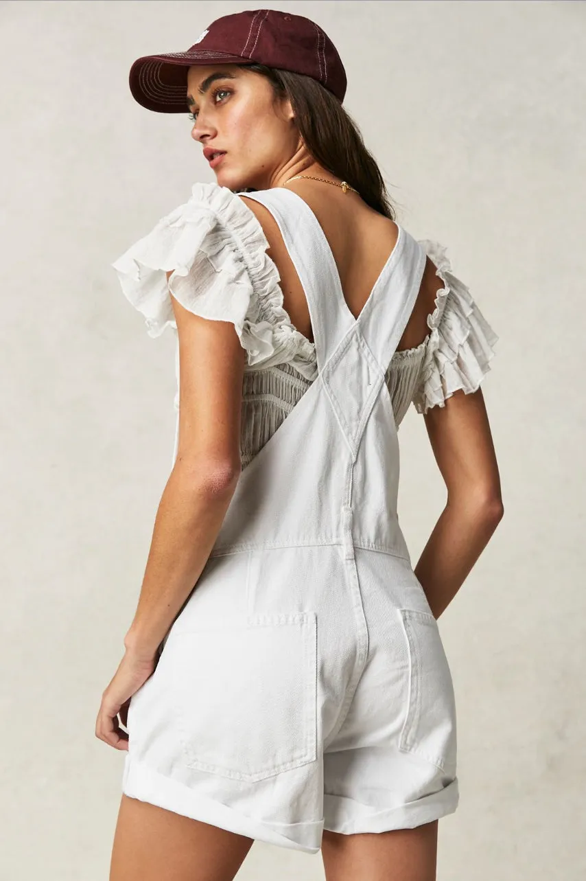 We the Free Ziggy Shortalls in Optic White