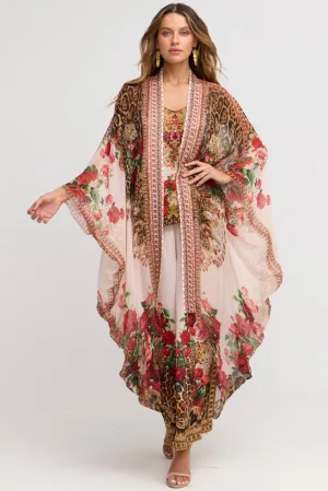 White Leopardess Medium Cape