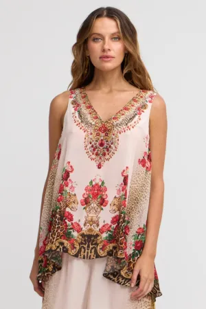 White Leopardess Tank Top