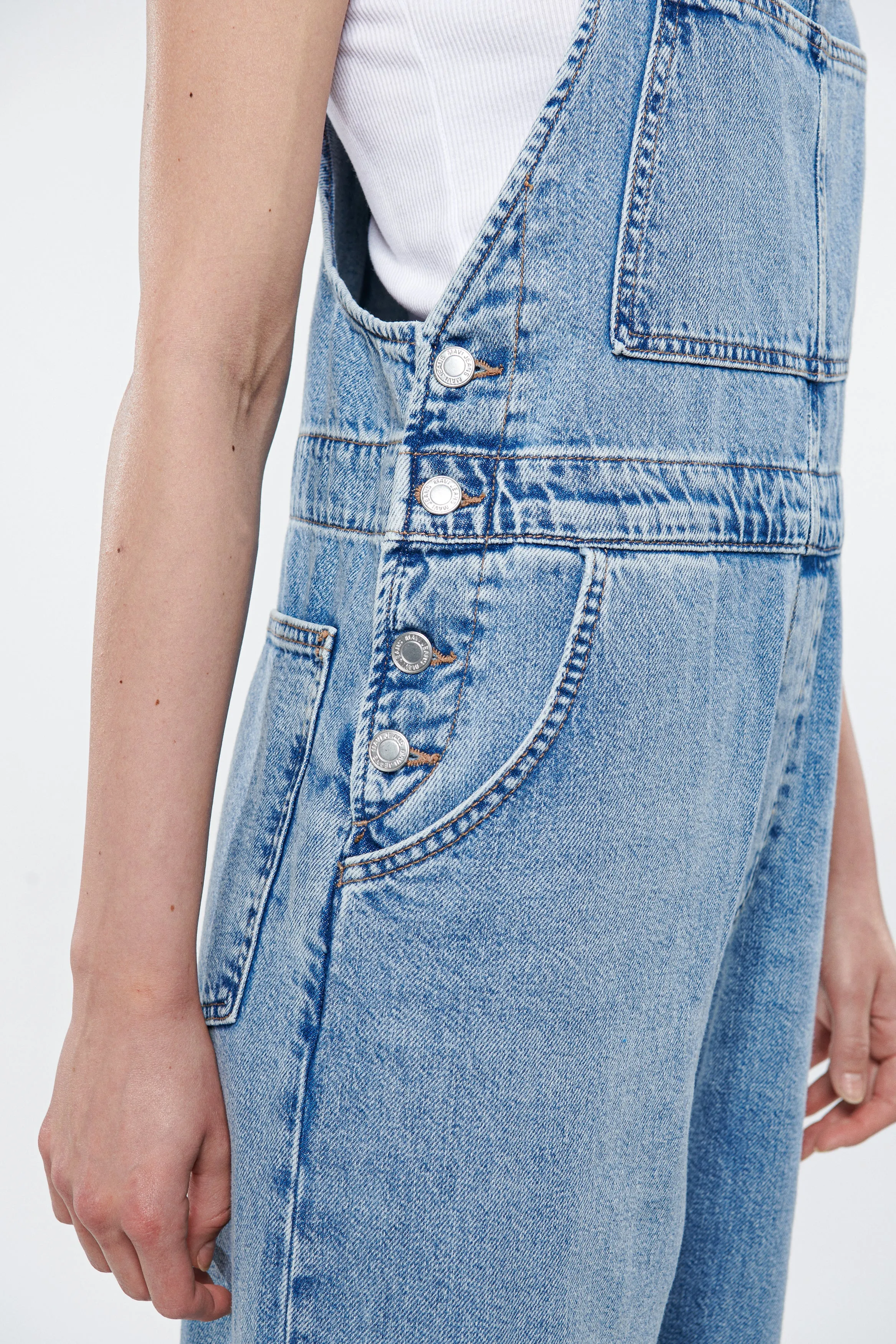Willow Mid Blue Jean Overalls