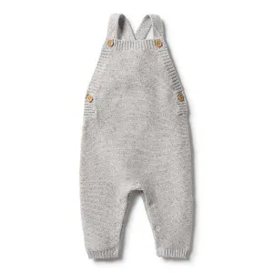 WILSON & FRENCHY Knitted Overalls - Grey Fleck