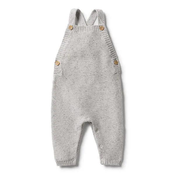 WILSON & FRENCHY Knitted Overalls - Grey Fleck