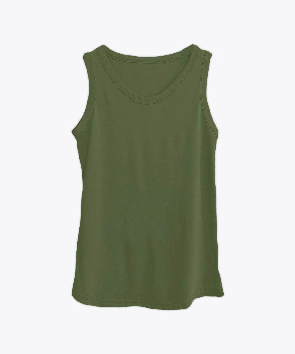 Women's Flowy Tank in Cotton/Modal