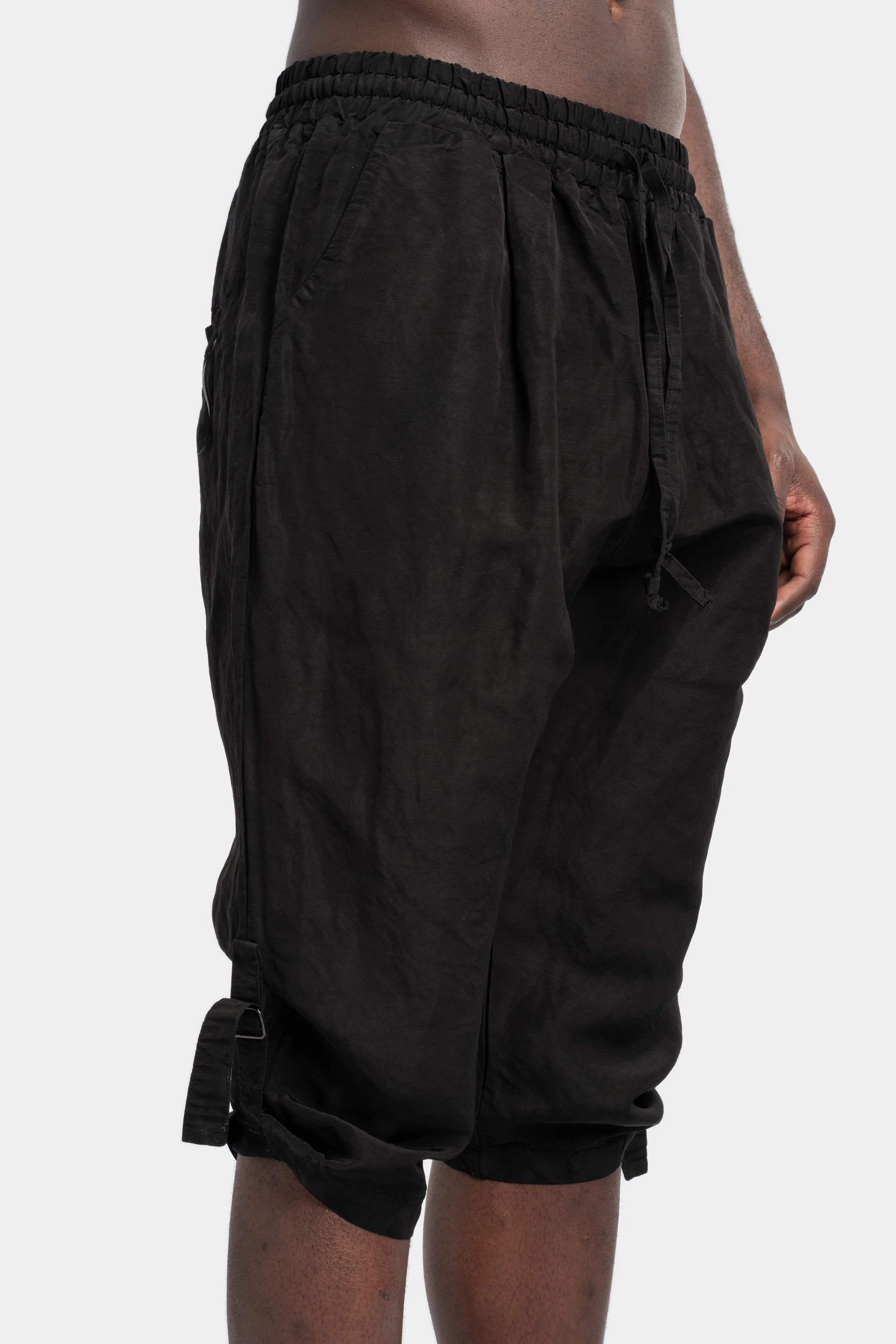 Woven linen / cupro transform shorts