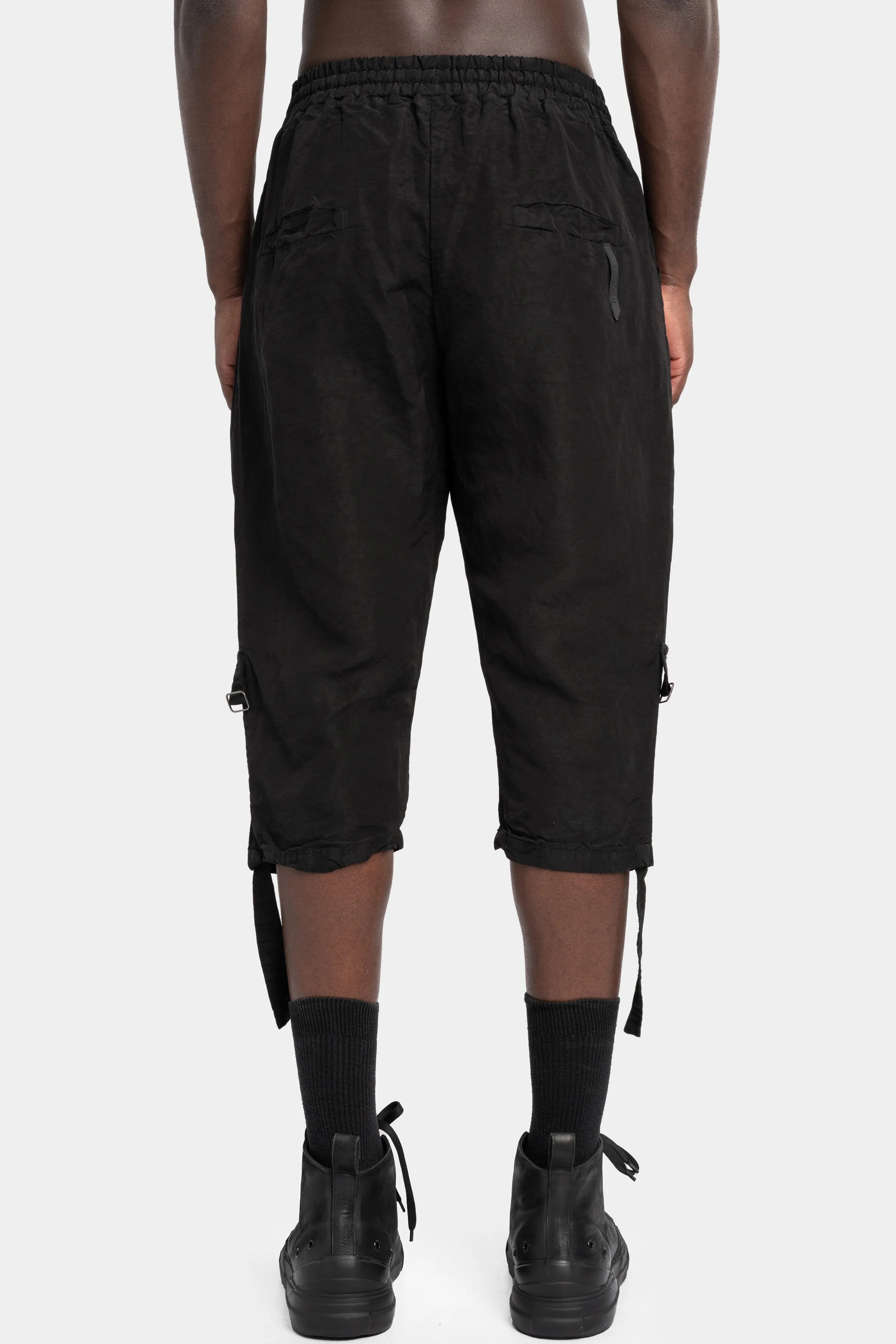 Woven linen / cupro transform shorts