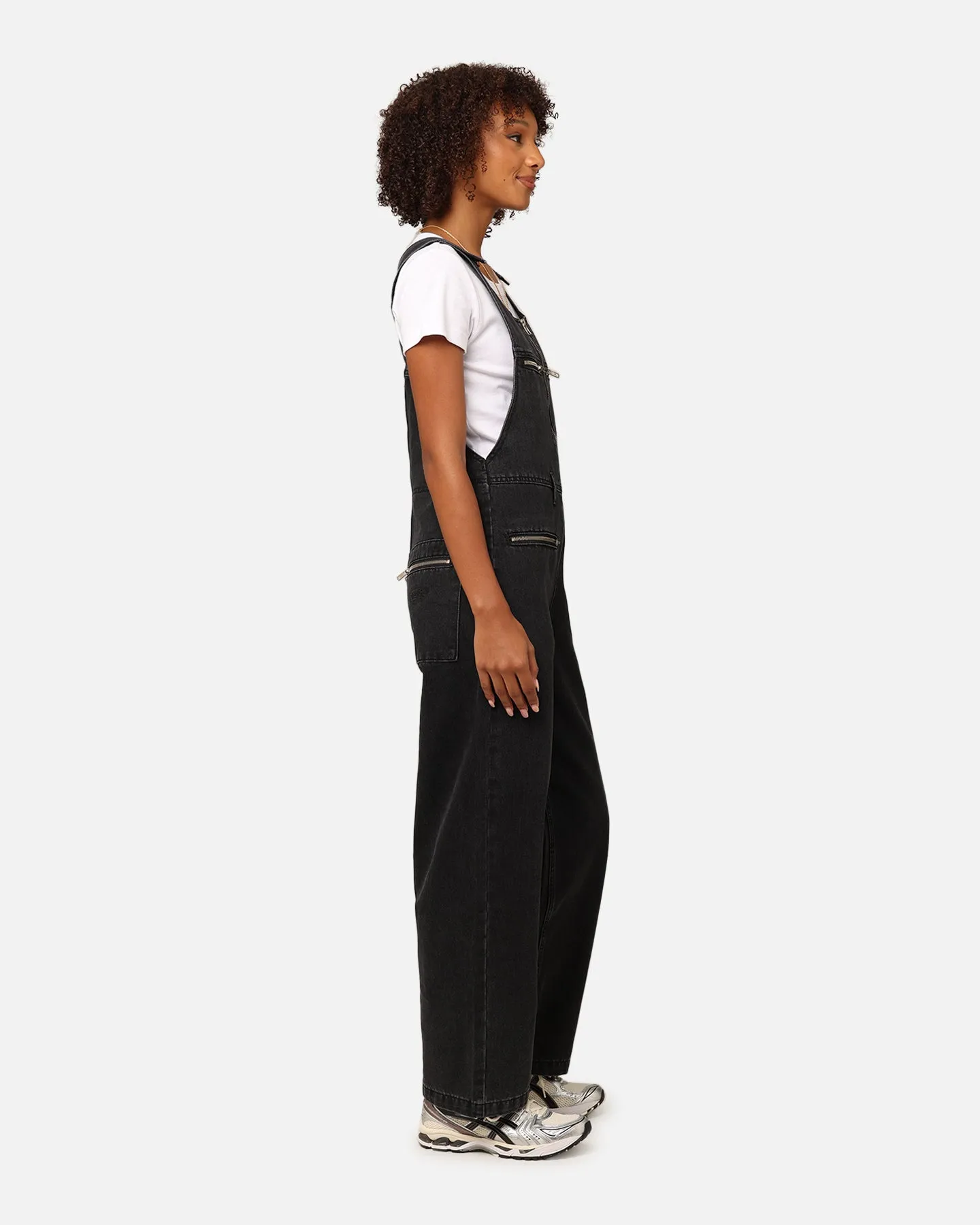 X-Girl Women's Gordon Overalls Washed Black
