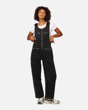 X-Girl Women's Gordon Overalls Washed Black