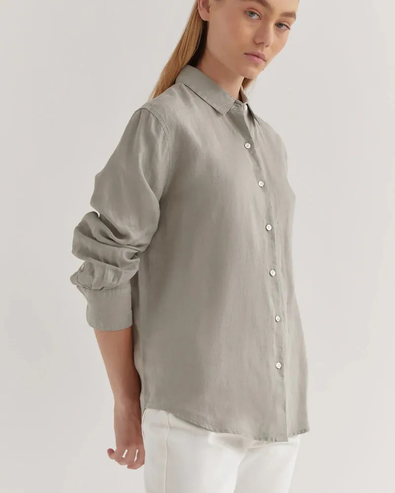 Xander LS Shirt Green Fog
