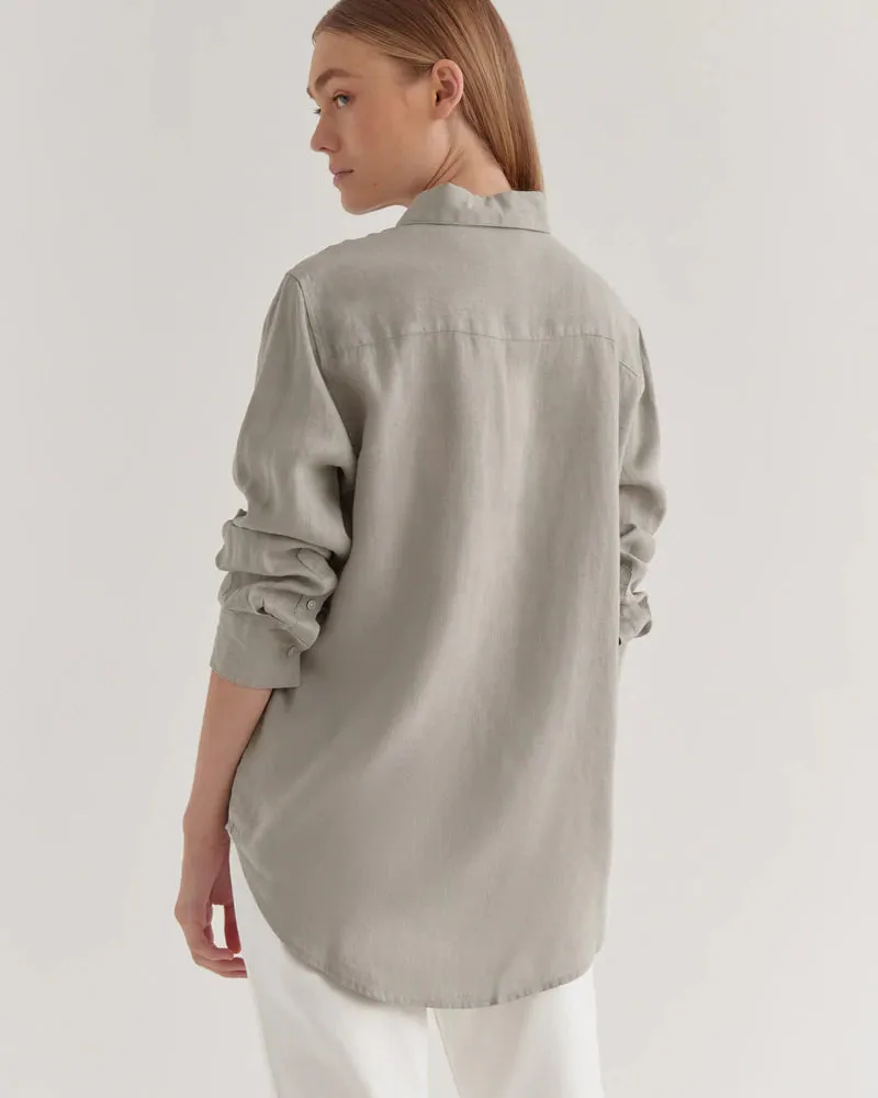 Xander LS Shirt Green Fog
