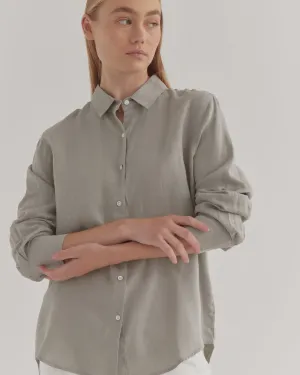 Xander LS Shirt Green Fog