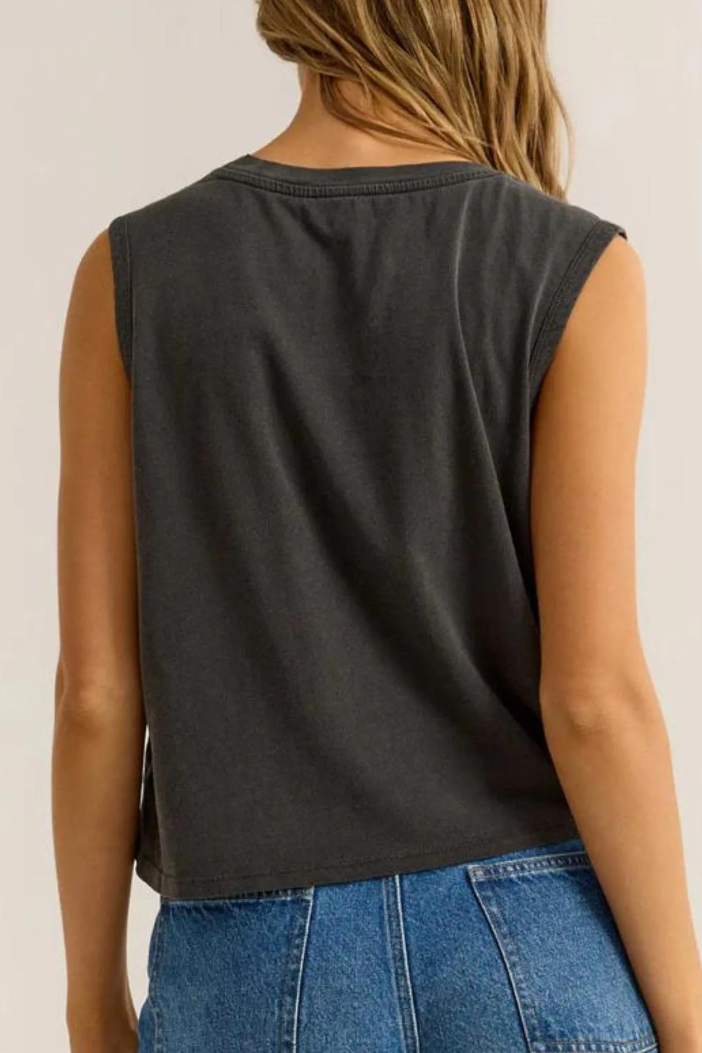 Z Supply: Salty La Mer Tank in Black Sand