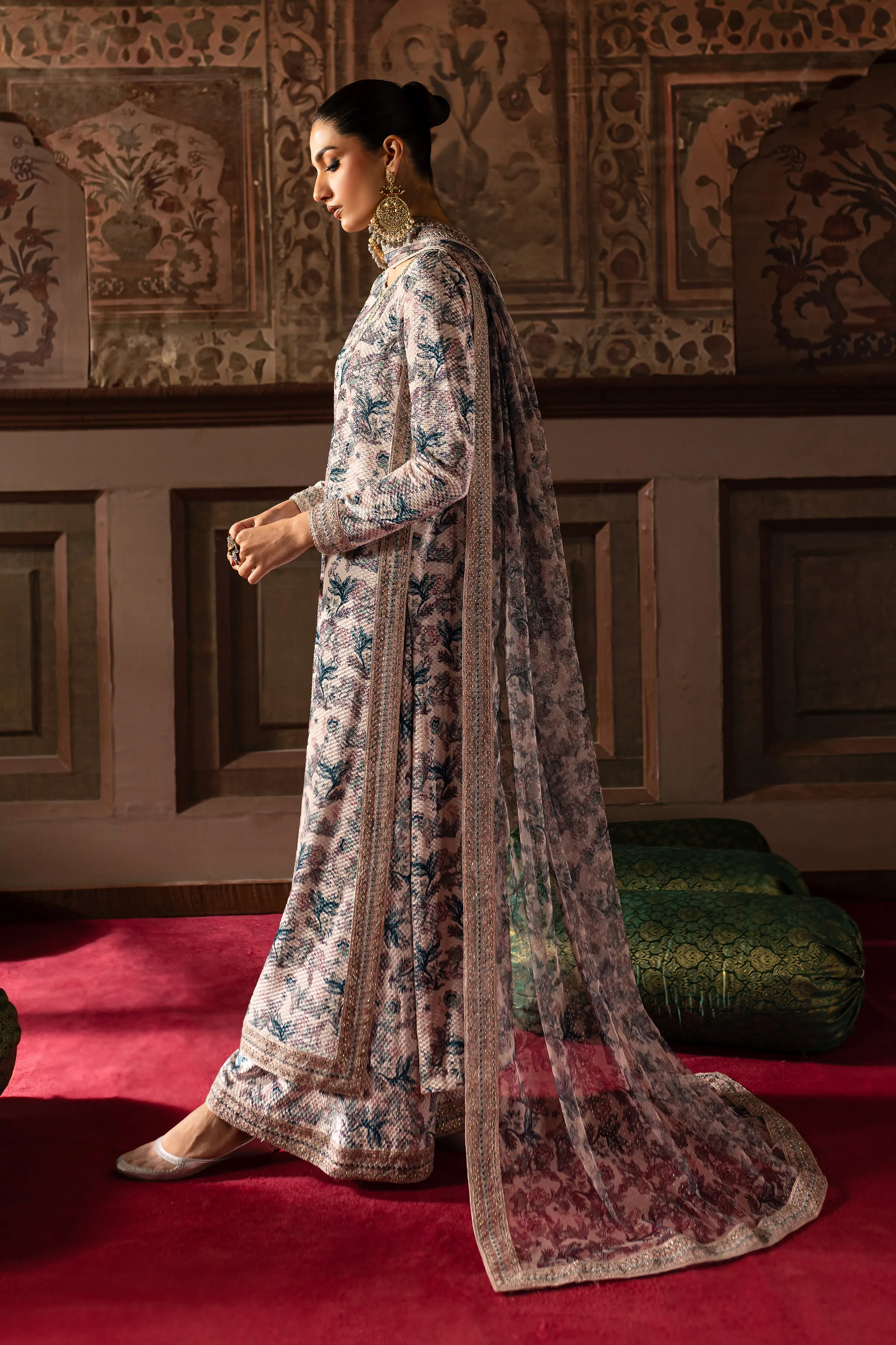 Zebayi 3Pc - Embroidered Luxe Pret